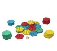 WISSNER- Juego de matemáticas - Zahlenburg Hexagon, Color Rojo, Azul, Amarillo y Verde (200025.IMP)