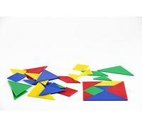 WISSNER Tangram Puzzle Game Juego de 4 rompecabezas chino - Robusto - Hecho de plástico sólido