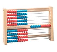 WISSNER Marco de cálculo Aktiv lernen 100s Abacus Rojo/Azul RE-Wood® M