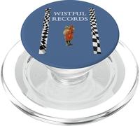 Wistful Records Label Logo Botas de Gato bajo PopSockets PopGrip para MagSafe