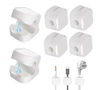 Wisylizv 6 unidades - Gestión de cables de escritorio - Cable magnético de 8 mm | Organizador de alambre -Clip para cables USB Power Phone Cables | Soporte magnético sin impacto para escritorio