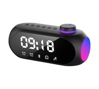 Wisylizv Alarm Clock | Wireless Digital Alarm Night Light | Digital Clock with Speaker | For Home Bedroom Office Living Room Dormitory Hotel Study