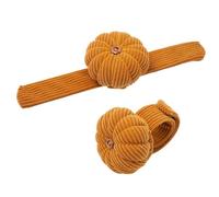 Wisylizv Almohadilla para agujas de coser para muñeca, pulsera de calabaza, alfiletero, correa elástica para la muñeca, alfiletero, soporte para agujas, muñequera para el trabajo diario, Turmeric, Ver