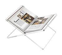 Wisylizv Atril abierto | Atril funcional en forma de X con esquinas redondeadas | Soporte para exponer recetas, imágenes, biblias, libros de, libros de arte