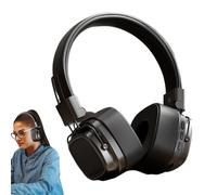 Wisylizv Auriculares Inalámbricos - Diseño Estético Retro - Auriculares De Viaje Sobre La Oreja | Cúffie 5.3 Heavy Bass Con Control De Voz Y Micrófono Integrado Para Llamadas - Soporte Musical A Lung