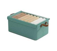 Wisylizv Bed Storage Containers - Clear Top Lid Closet Organizer Container | Storage Bins For Clothes With Handles | For Childrens Room, Dorm, Bedroom, Living Room Cabinets