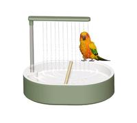 Wisylizv Bird Bath Cage | 26 Hole Automatic Flowing Bird Bath Bowl | Circulating Conure Water Shower | For Conure Parrot Cockatiel Parakeet Budgies Lovebird Macaw