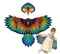 Wisylizv Bird Costume - Eagle Dress Up Costume | Kids Bird Cosplay With | Soft Feathered For Halloween, Pretend Play, School Plays, Birthday Parties & Photo Props