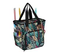 Wisylizv Bolsa organizadora de ganchillo | Bolsa de viaje con cremallera | Bolsa de viaje | Large Capacity Sturdy Yarn Storage for Knitting Accessories