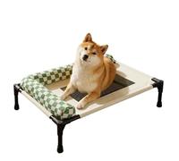 Wisylizv Cama Elevada para Perros Transpirable Desmontable Elevada | Cama para Perros de Exterior Antideslizante para Gatos en Casa Junto a Cama Terraza Jardín Suelo Playa Camping Verano