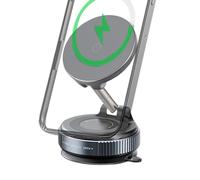 Wisylizv Car Phone Holder | Wireless Charger 360 Rotation | Strong Magnet Car Phone Mount | for SUV RV Truck Sedan Navigation Road Trip Travel Driving Desk Mirror Gym