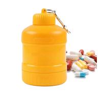 Wisylizv Contenedor para polvo - Con mosquetón para suplementos en polvo, coctelera antigoteo, tarro térmico, recipiente de almacenamiento portátil para gimnasio, cocina, camping, culturismo