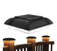 Wisylizv Deck Post Solar Lights | Waterproof Outdoor Light | Exterior Lighting Fixtures Waterproof Patio Lamp Supplies For Shed Front Door Hotel Home Garden