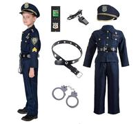 Wisylizv Disfraces Cosplay para el traje de policía - Traje de disfraz de agente de - para carnaval, Halloween, fiestas temáticas espectáculos en escenario