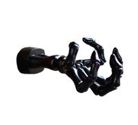 Wisylizv Ghost Hand Wall Hook - 3D Skull Hand Hanging Ornament | Realistic Resin Black Skeleton HandSculpture | Multifunctional Storage Hook For Coats Towels Keys Handkerchiefs Hats