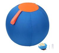Wisylizv Large Inflatable Dog Ball Toy - Blue Outdoor Exercise Ball | Self Entertainment Training Toy For Large Dogs | Waterproof Floating WaterBall With Air Pump For Pools, Beach & Yard