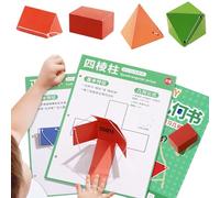 Wisylizv Libro De Geometría para - Cuaderno De Ejercicios De Aprendizaje De Geometría 3D Con Cordel | Herramienta Práctica De Desarrollo de Habilidades | Para Preescolares Itinerantes A