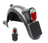 Wisylizv Max G30D Rear Mudguard with Bright LED Taillight - Kit eléctrico Scooter & Safety Light Kit | Mud Guard with Support Bracket | Impermeable Scooter Replacement Parts