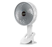 Wisylizv Mini Fan With Clip - Brushless Motor Quiet Breeze | 360 Degree Rotation Portable Clamp On Fan | Home Dorm Office Stroller Use Case, Large Capacity Rechargeable Cordless Build