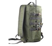 Wisylizv Mochila portaherramientas de | con porta cañas y compartimentos organizadores | Para carretes y de almacenamiento para excursiones de montaña y río