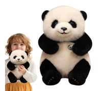 Wisylizv Panda Plush Toy - Cuddly Stuffed Panda Doll | Soft Cotton Animal Hug Companion | Lightweight Washable, Nursery Decoration Bed Pillow Birthday Gift For Boys Girls Kids