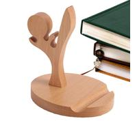 Wisylizv Pastilla Bureau - De Téléphone Portable En Bois Universel | De Bureau Artisanal Créatif | Rack En Bois Léger Pour Streaming Vidéo, Appels Et Visionnage