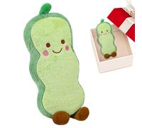 Wisylizv Pea Pod Stuffed Animal | Soft Cute Cartoon Decoration | Pea Pod Plush Pillow | For Sitting Sleeping Sofa TV Chair Couch Floor Desk Lounge Travel Thanksgiving New Year