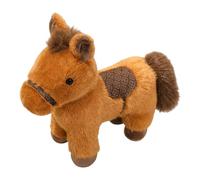 Wisylizv Peluche con forma de caballo - Adorable animal de peluche del año del caballo | Suave muñeca Pony realista y tierna | Decoración perfecta para sofá de coche, regalo de cumpleaños para