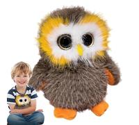 Wisylizv Peluche de búho relleno, bonito búho de ojos grandes, decoración cómoda, animales pequeños para varios festivales y celebraciones, niños