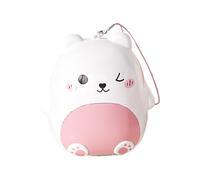 Wisylizv Pill Case - Leak Proof Cute Bear Case | Cartoon Bear Small Pill Container | For Pocket Purse Weekly Supplement Office School Gym Outdoor Camping Fitness