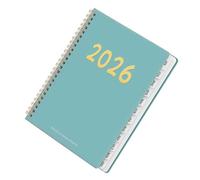 Wisylizv Planificador de Calendario para 2026,Agenda De Planificación De 12 Meses Con Encuadernación En Espiral,Planificador Semanal y Mensual para 2026 | Para Escuela, Trabajo, Estudiante, Mujeres,