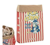 Wisylizv Plegable para Gatos - Juguete para Tienda De Campaña con De Palomitas De Maíz para Mascotas | Saco De Dormir Interactivo para Gatos | Saco Arrugado De Entretenimiento Oculto | Patrón De Di
