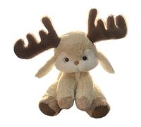 Wisylizv Plush Reindeer Stuffed Animal | Reindeer Toy Doll Stuffed | Sleeping Hugging Plush Pillow For Tabletop, Living Room, Sofa, Bedroom, Dining Room