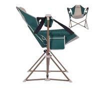 Wisylizv Portable Camping Chair | Load Bearing Foldable Recliner | Beach Reclining Chair | For Fishing Outdoor Picnic Patio Lawn Garden Pool Travel