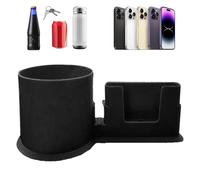 Wisylizv Porte-Gobelet pour Paddle - Support Universel 19,6 cm avec Compartiment Téléphone | 84g ABS Résistant Anti-Basculement pour Kayak Paddle Canoë | Fixation Stable pour Boisson en Plein Air