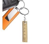 Wisylizv Regla Keychains, Keychains Small Regla | Backpack Charm Colgante Cadena de Llave de Bolsillo | Decoración Llavero Coche de Bolsillo Multifuncional para Escuela, Viajes