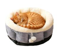Wisylizv Round Cat Bed | Washable Calming Nest | Cute Pet Bed Cat Nest | For Puppy Dog Indoor Sleeping Living Room Balcony Home Decor Apartment Winter