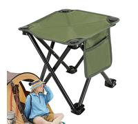 Wisylizv Silla plegable para exteriores | Silla de picnic plegable | Silla de asiento transpirable con bolsillos laterales para viajes, al aire libre, senderismo, pesca