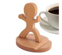 Wisylizv Tablette Bureau - De Téléphone Portable En Bois Universel | De Bureau Artisanal Créatif | Rack En Bois Léger Pour Streaming Vidéo, Appels Et Visionnage