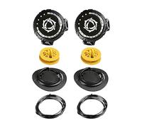Wisylizv Tope de cuerda de resorte - Clip universal para zapatos con torsión | 50 g Metal Topes elásticos | Bloqueo ajustable | Reemplazo rápido para senderismo zapatillas botas, Negro,