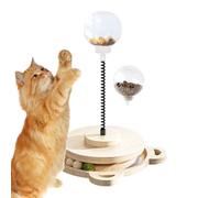 Wisylizv Twisting Dog Treat Toy - Wooden Spring Interactive Dispenser Ball | Mental Stimulation Slow Feeder For Cats Dogs Puppies Kittens, Boredom Relief Training Enrichment Toy Indoor Play