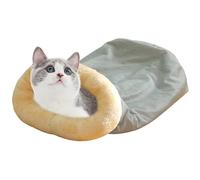 Wisylizv Warm Pet Sleeping Bag - Self Warming Cat Cave Bed | Semi Enclosed Thermal Dog Bed & Snuggle Sack | Winter Pet Mat Warming Pad For Kittens & Small Dog