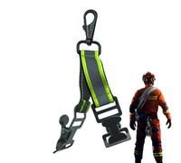 Wisylizv Work Glove Clip - Reflective Double End Holder | Firefighter Glove Buckle | Head Nylon Webbing Safety Strap, Anti-Loss Turn Button Grabber For Work Job Construction Outdoor