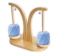 Wisylizv Yarn Holder Spinner | Magnetic Yarn Dispenser | Rotating YarnSpinner, Wooden Double Spindle Sewing Tool, Knitting Crocheting Supplies
