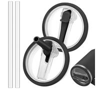 WISYOK 2 Tapa Stanley Anti Goteo, Stanley com Flip Straw de 40oz, Stanley Cup Accesorios reutilizável (Negro)