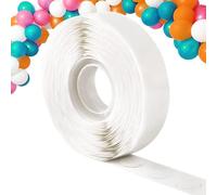 WISYOK 500pcs de Pegamento para Globos, 1 Rollo de Puntos para Globos - Boda, Fiesta y Decoración