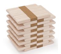 WISYOK 600 PCS Palos Madera, Depresores de Madera, Palitos de Paletas, Palitos de Piruleta, Palitos de Madera para Manualidades en el Hogar y la Escuela-114 mm x 9 mm x 2 mm