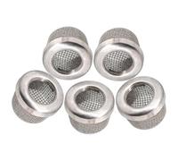 Wisyurt Filtro de filtro de entrada de bomba de acero inoxidable para manguera de succión de pulverizador de pintura sin aire, sustituye al filtro 181072, 5 unidades