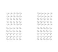 Wisyurt Ganchos para cadena de luces al aire libre, paquete de 100 clips transparentes con 100 adhesivos impermeables para lámpara