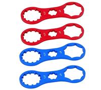 WitBicg Llave de tapa de horquilla de bicicleta, 4 piezas de aleación de aluminio, herramienta de reparación de horquilla delantera de bicicleta SR Suntour XCR/XCM/XCT/RST MTB, herramienta de